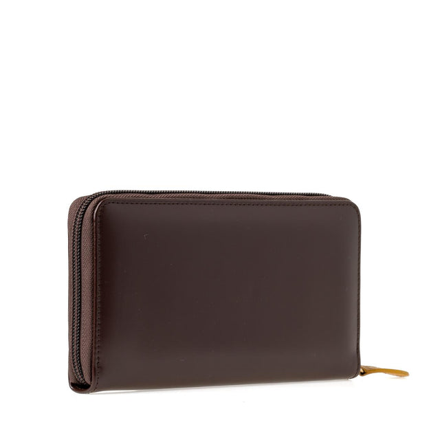 LARGE ZIP PURSE - NUT BRIDLE BH2051JR -NUT BRIDLE ETTINGER 