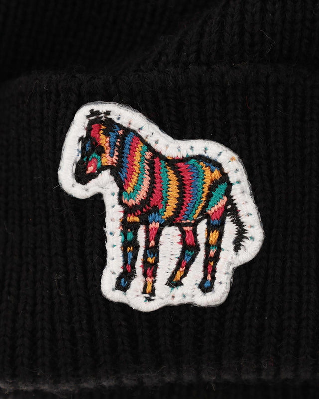 WOMENS BEANIE ZEBRA - BLACK W1A-480MK-LZEBRA 79 PAUL SMITH 