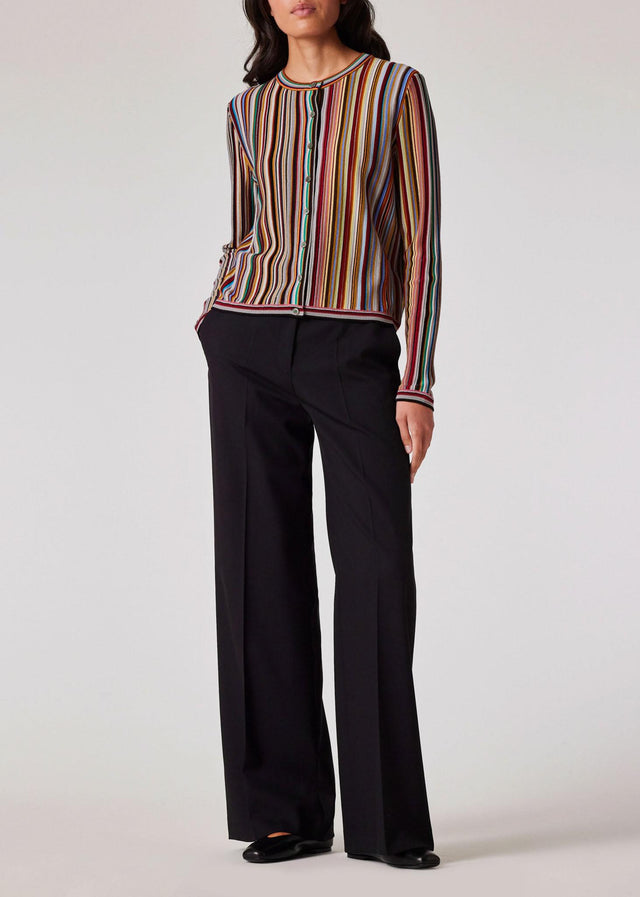 WOMEN'S SIGNATURE STRIPE CARDIGAN - MULTI W1R-460N-N11019 92 PAUL SMITH 