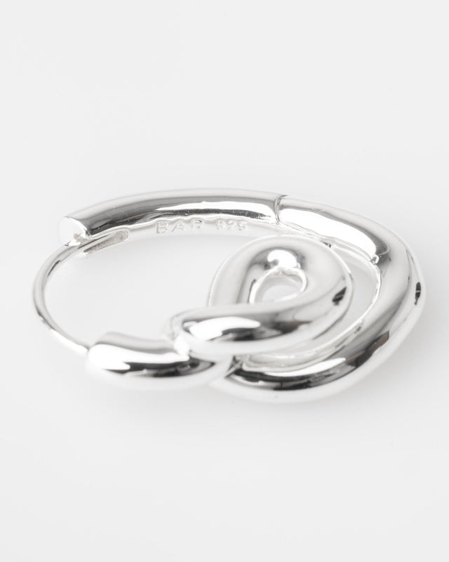 UNRAVEL EARRINGS - SILVER UNRAV-EA-123 -SILVER BAR JEWELLERY 