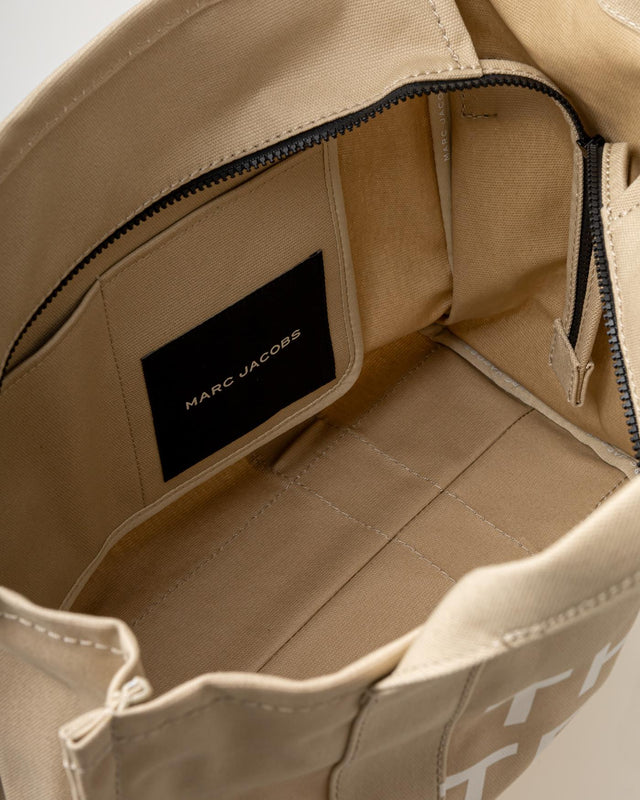 THE CANVAS LARGE TOTE BAG - BEIGE