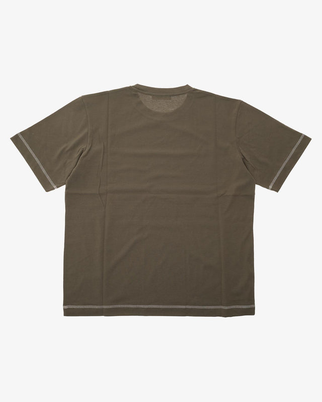 FLATLOCK STRIPE TSHIRT - OLIVE CGSS24CJETSS19 OLIVE CRAIG GREEN 