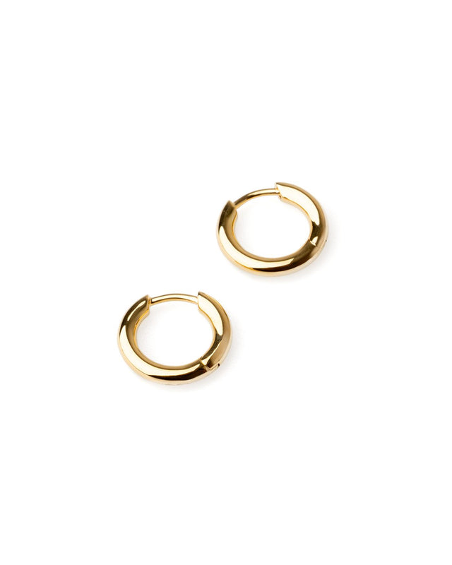 CLASSIC HOOPS SMALL - GOLD 100194 -GOLD TOM WOOD 