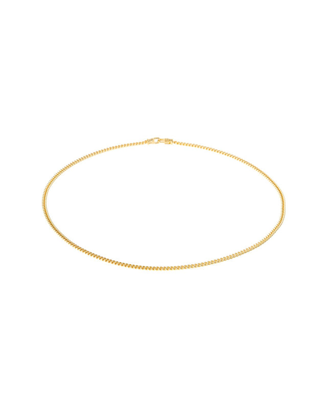 CURB CHAIN NECKLACE M - GOLD 100266 -GOLD TOM WOOD 