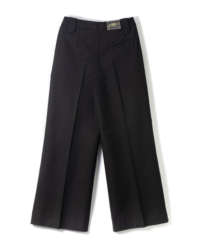 TAILORING MID WAIST PANTS - BLACK