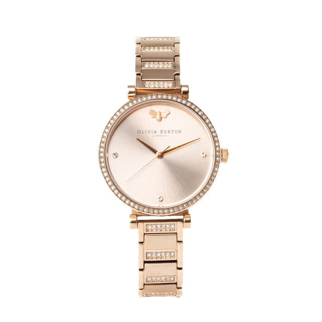 BELGRAVE T BAR WATCH - SILVER/ ROSE GOLD 24000003 -SILVER/ ROSE GOLD OLIVIA BURTON 