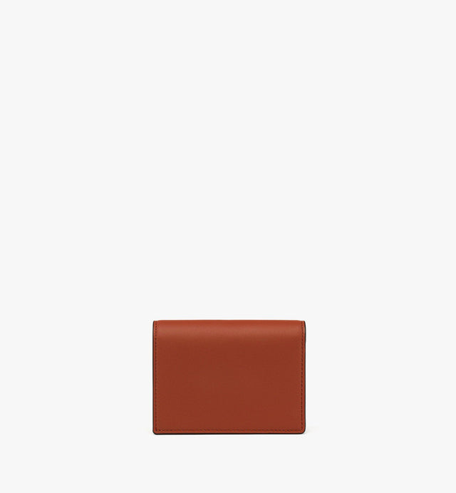 SPANISH CALFSKIN DIAMOND SNAP WALLET - BROWN MYSESAK01C7001 BROWN MCM 