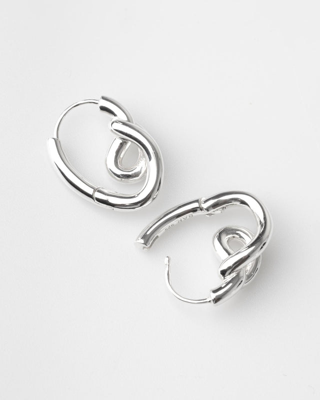 UNRAVEL EARRINGS - SILVER UNRAV-EA-123 -SILVER BAR JEWELLERY 