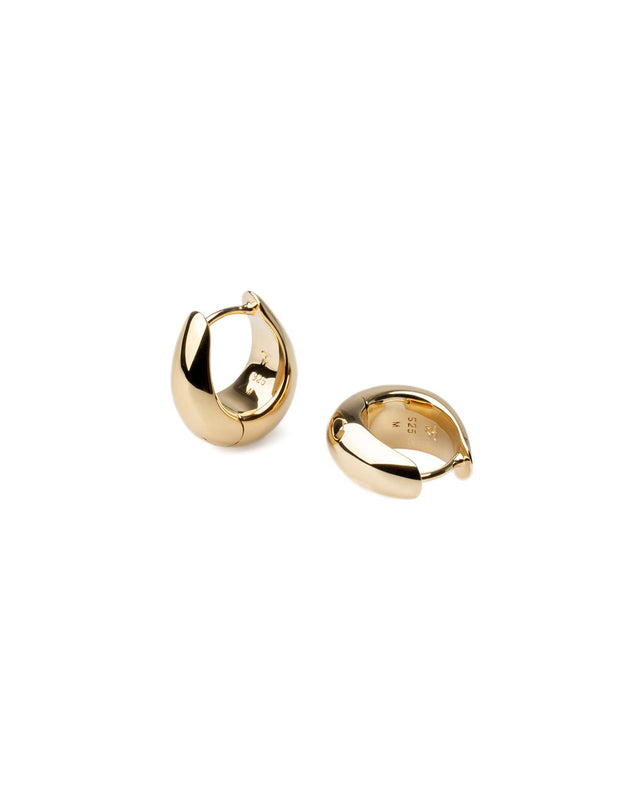 ICE HOOPS SMALL - GOLD 100516 -GOLD TOM WOOD 