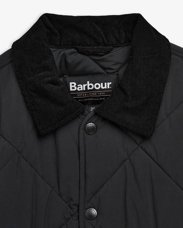 MODIFIED SHORT LIDDESDALE QUILTED JACKETED JACKET - BLACK MQU1866BK11 -BLACK BARBOUR 