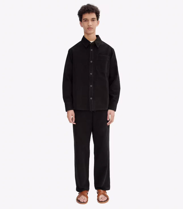 BASILE BRODÉE POITRINE OVERSHIRT - BLACK COGBJ-H02918 LZZ-BLACK A.P.C. 