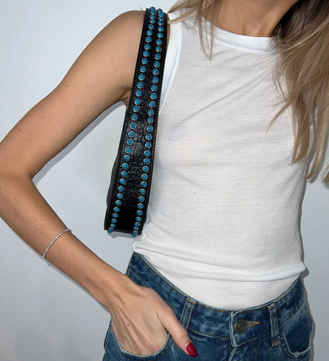 THE CHELSEA STUD BAG - BLACK CHELSTUDBLK2024 BLACK MARICI 