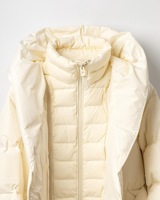 AYUMI 2-in-1 LONG DOWN COAT - CREAM AYUMI -CREAM MACKAGE 