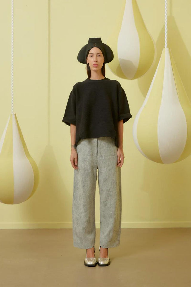 POST PANT - GREY MELANGE GLOVES SS24STUD-F514 901 HENRIK VIBSKOV 