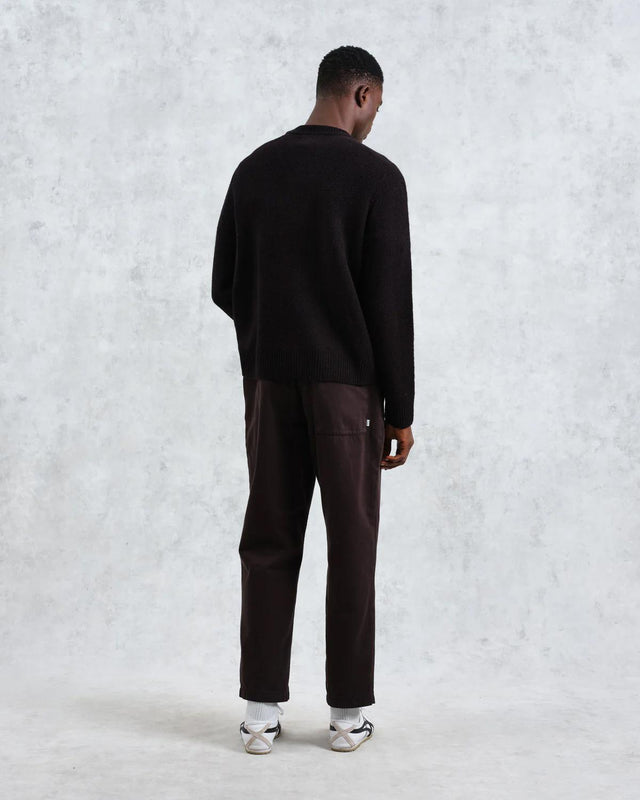 WILDE CREW PLAIN JERSEY BOUCLE - BLACK
