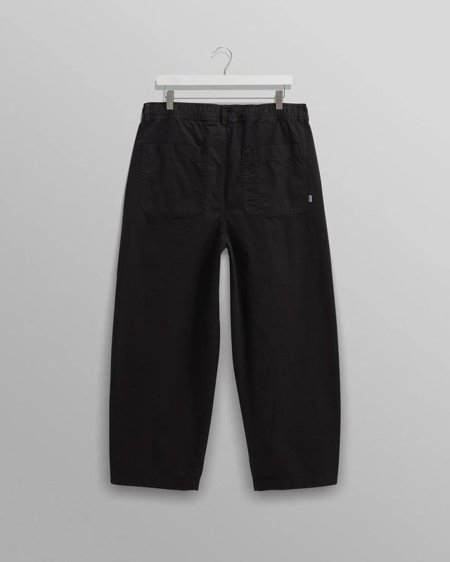 DENALI CARPENTER COTTON TROUSERS - WASHED BLACK AW24-TRO-DEN-BKJ-BLK -BLACK WAX LONDON 