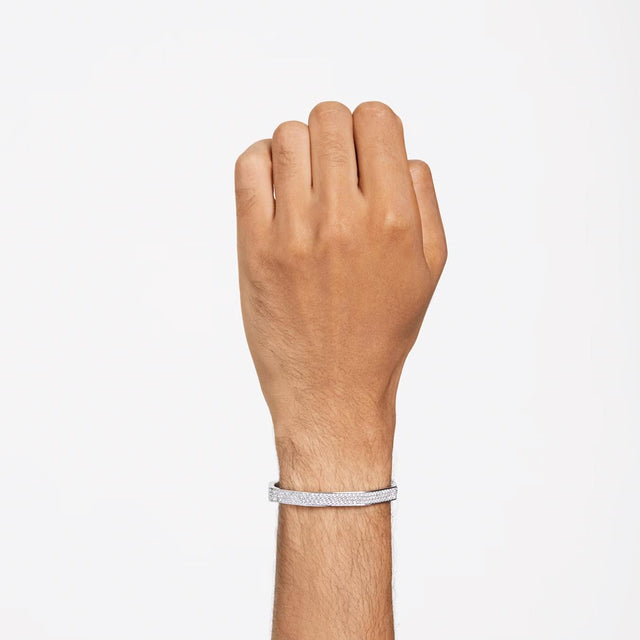 DEXTERA BANGLE OCTAGON SHAPE - WHITE/RHODIUM PLATED 5655624 CRY/RHS SWAROVSKI 