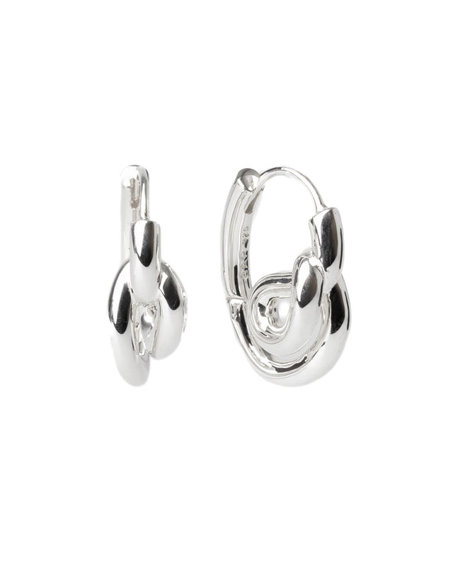 UNRAVEL EARRINGS - SILVER UNRAV-EA-123 -SILVER BAR JEWELLERY 