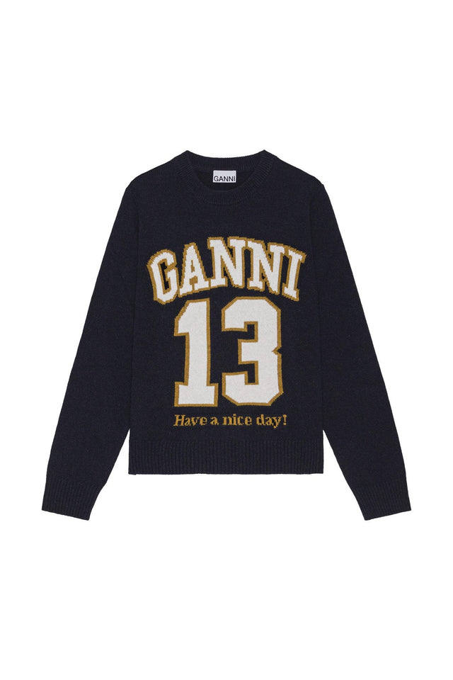 GRAPHIC BASEBALL CREWNECK - SKY CAPTAIN