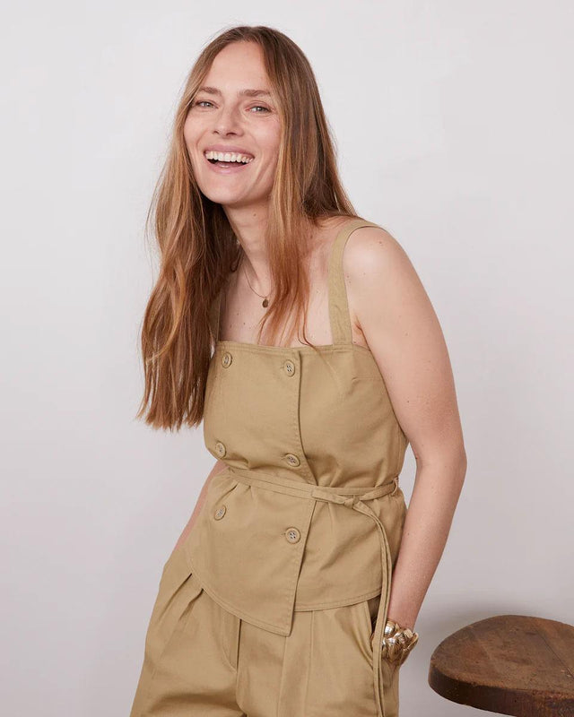 TRUDI WRAP TOP - TAN S25WTOP057 -TAN OFFICINE GENERALE 