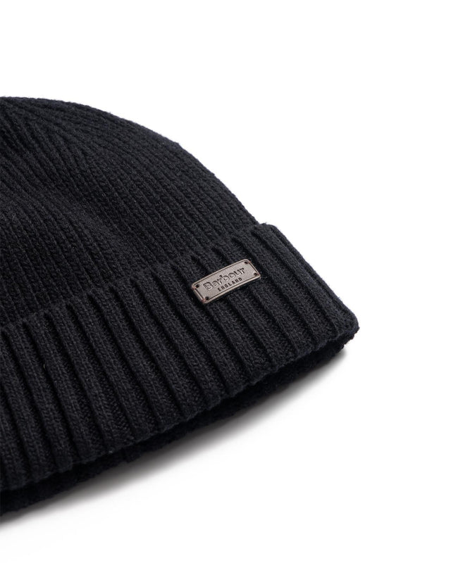 CARLTON BEANIE HAT - BLACK MHA0449BK11 -BLACK BARBOUR 