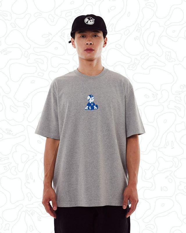BOY T-SHIRT - GREY MARL P003 TSHIRT  PAWA SPEED SPORTS 