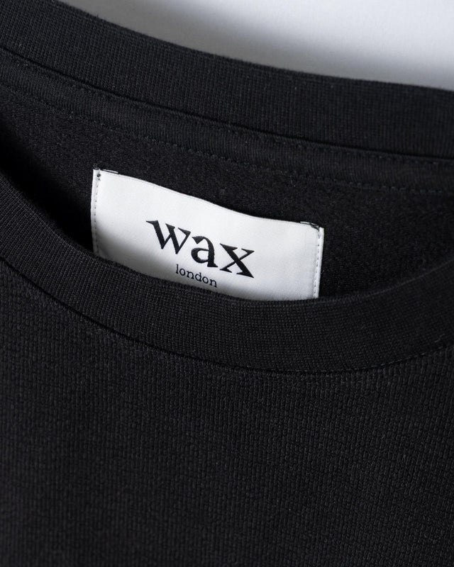HAYDEN LONG SLEEVE TEE JOLT - BLACK WI00-TEE-HAY-APF-BLK -BLACK WAX LONDON 