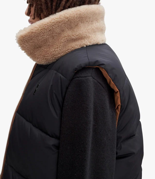 TEDDY PUFFER JACKET UNISEXE - DARK BEIGE PAAFW-M30201 1DARK BEIGE A.P.C. 