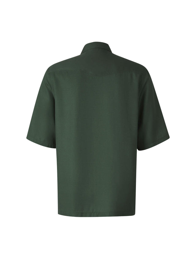 FLORAL MOTIF SHIRT - PINGREEN/ LETUCE/GREY S25MSHI024 -PINGREEN/LETUCE/GREY OFFICINE GENERALE 