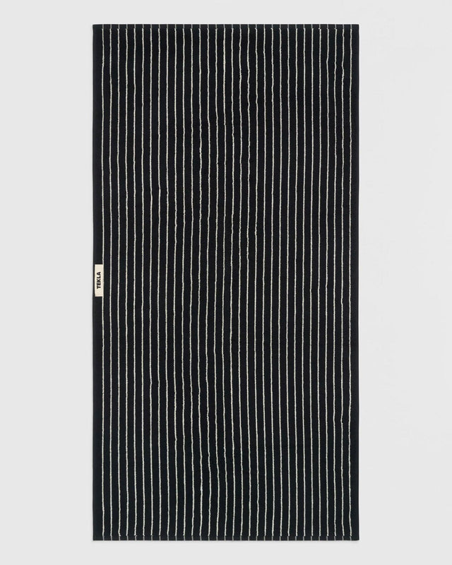 BATH TOWEL - BLACK STRIPES TT-BLST70X140 -Black Stripes TEKLA 