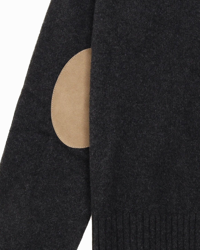 MATIS WOOL CASHMERE CARDIGAN - HEATHER GREY UKC110.KN0028 055 AMI PARIS 