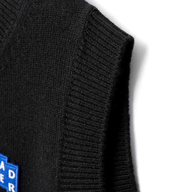 SIG BL TAG KNIT VEST 01 - NOIR BO42FYKT0201BK -NOIR ADERERROR 
