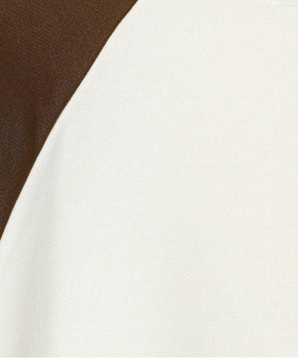 IG JERSEY TOP - OFF WHITE/BROWN 2313-0038-262 5 BEAMS 