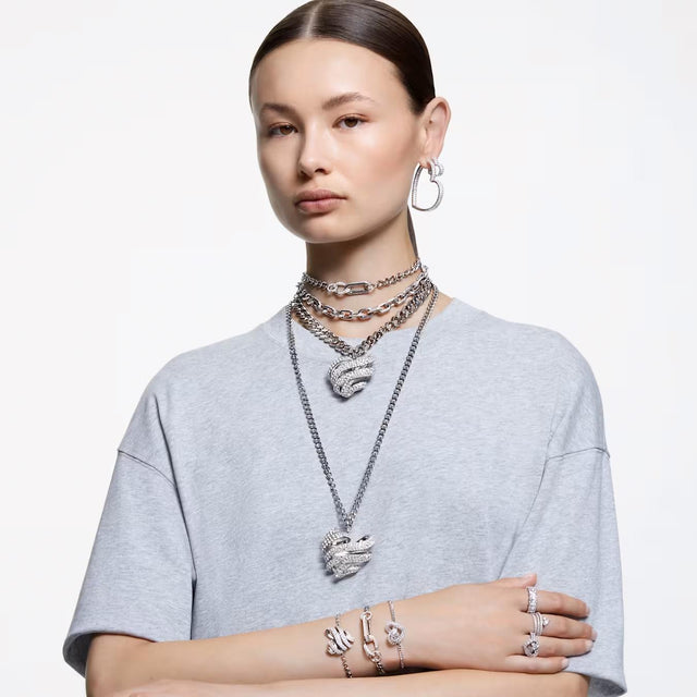 MATRIX HEART BRACELET - WHITE/RHODIUM PLATED 5648299 WHITE/RHS SWAROVSKI 