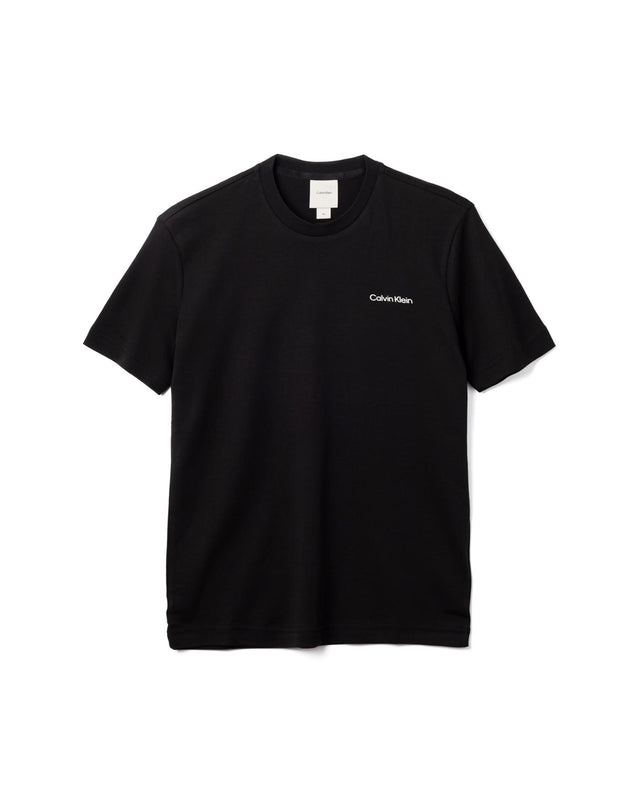 COTTON INTERLOCK T-SHIRT - BLACK
