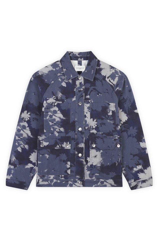 WORKWEAR JACKET IN BOUQUET CAMEO PRINTED COTTON DR - NAVY/STONE FLORAL CAMEO LW02108WW4012 NAVY Maison Kitsune 