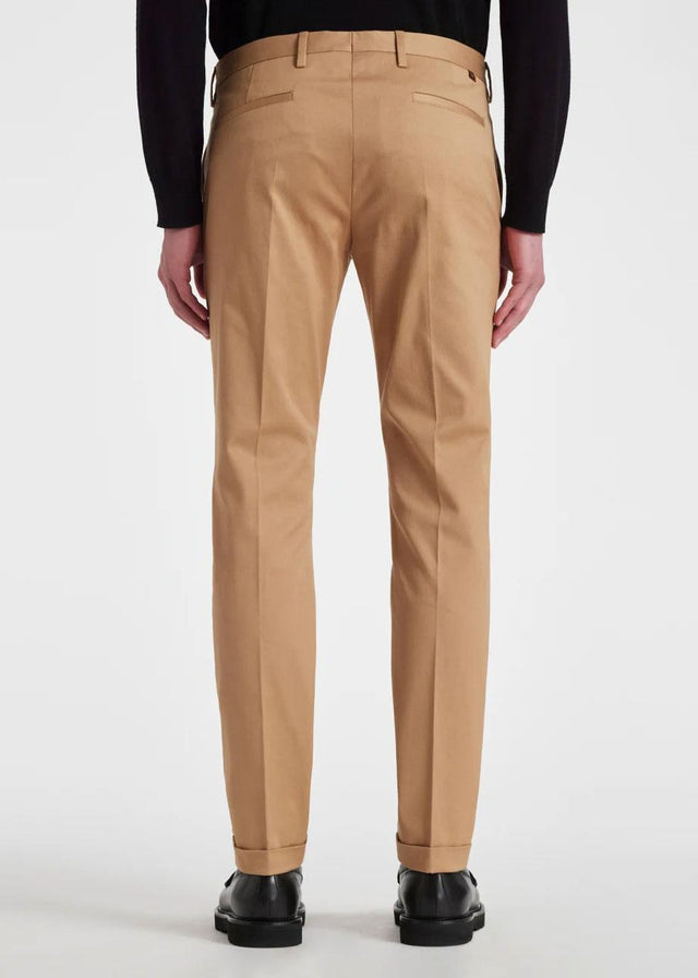 SLIM-FIT COTTON-STRETCH CHINOS - TAN M1R-255U-M02138 -60 Tan PAUL SMITH 