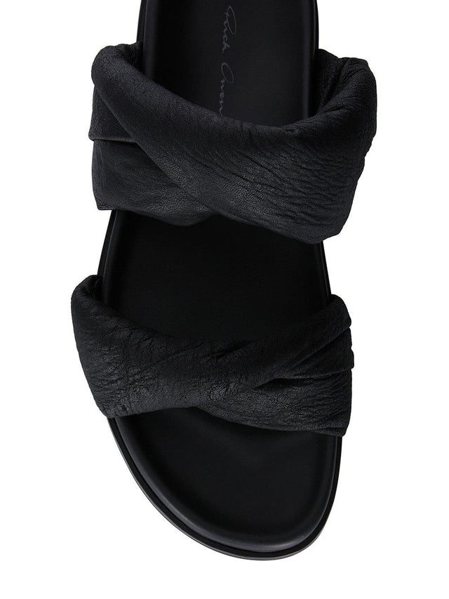 TWISTED GRANOLA SANDALS - BLACK RP01E7804 LBA -09 BLACK RICK OWENS 
