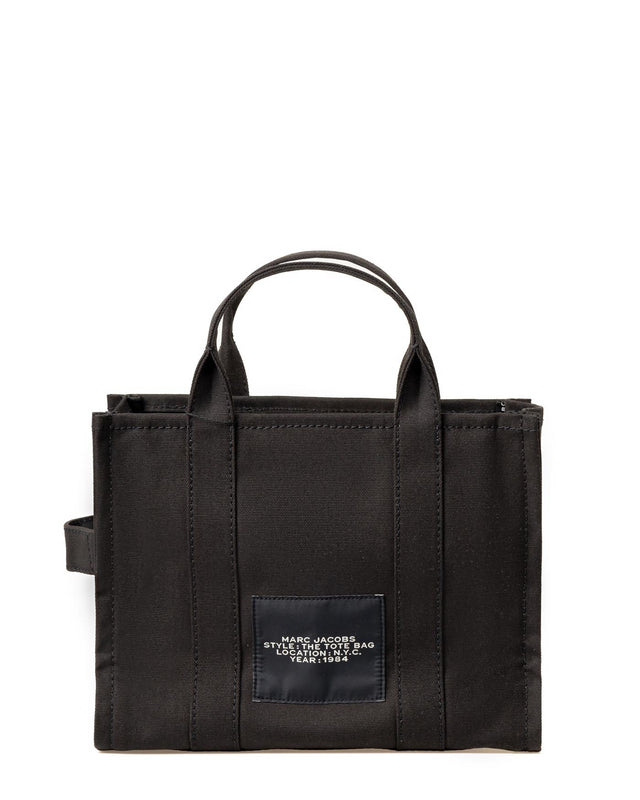 THE CANVAS MEDIUM TOTE BAG - BLACK