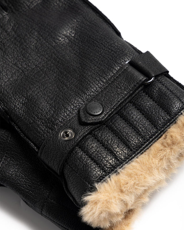 LEATHER UTILITY GLOVES - BLACK MGL0013BK12 -BLACK BARBOUR 