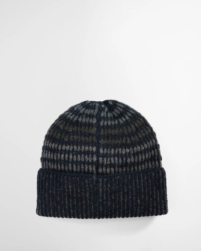 HARRAY BEANIE HAT - NAVY/ BASALT BLUE MHA0864NY71 -NAVY/BASALT BLUE BARBOUR 