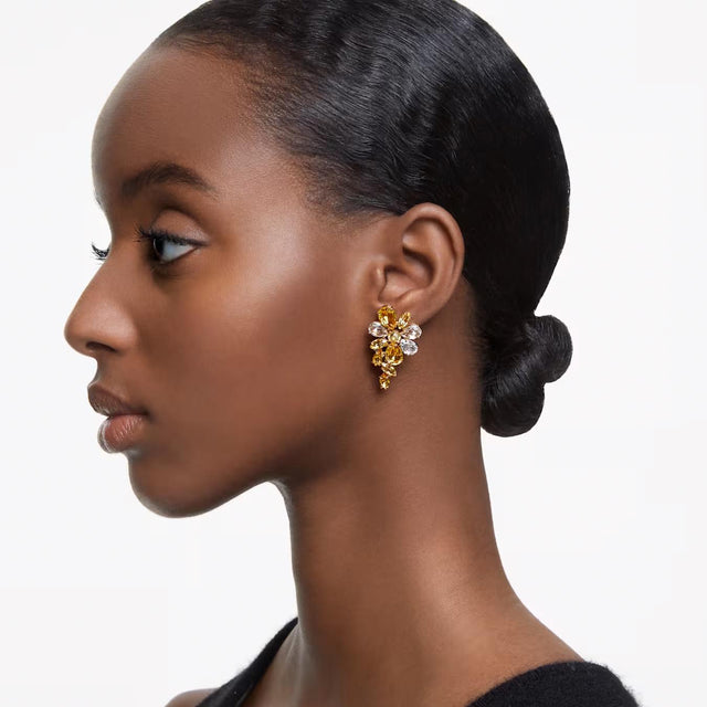 GEMA DROP EARRINGS - YELLOW/GOLD-TONE PLATED 5652802 YEL/GOS SWAROVSKI 