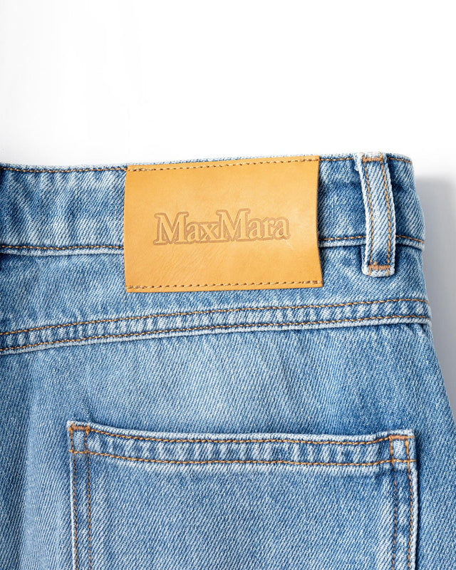 ZAGARA OVERSIZED DENIM JEANS - BLUE 2526186011600 -009 MAX MARA 