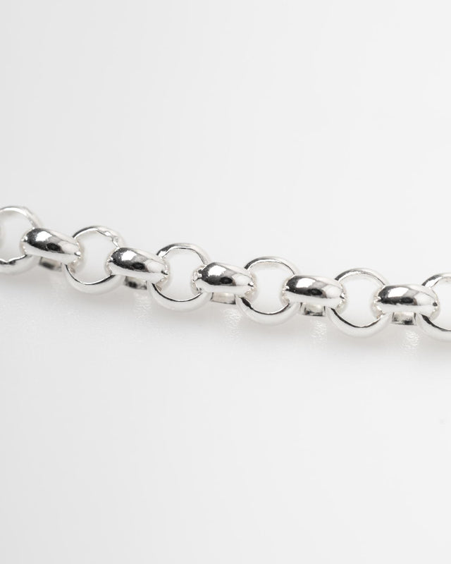 CHUNKY BELCHER NECKLACE - SILVER CH-BEL-NE-104 -SILVER BAR JEWELLERY 
