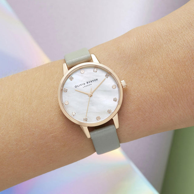 CLASSICS WATCH -  ROSE GOLD/ GREY OB16SE12 -ROSE GOLD/ GREY OLIVIA BURTON 