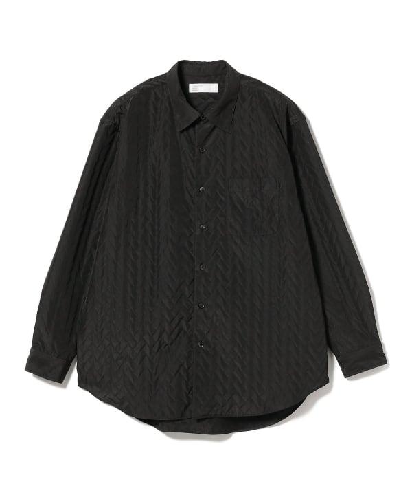IG RE QUILT SHIRT - BLACK 2311-0141-262 19 BEAMS 