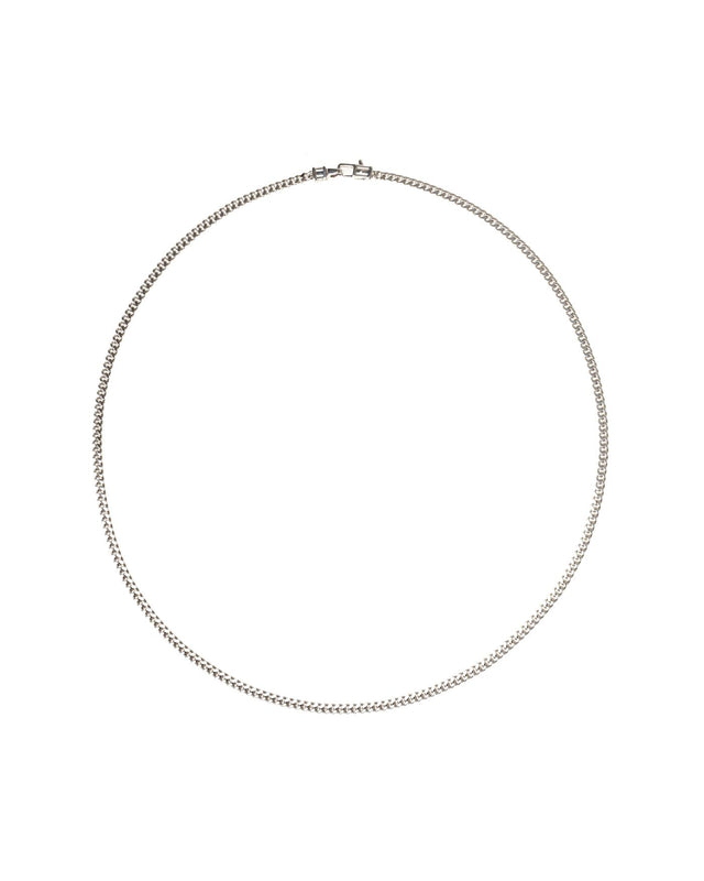 CURB CHAIN NECKLACE M - SILVER 100264 -SILVER TOM WOOD 