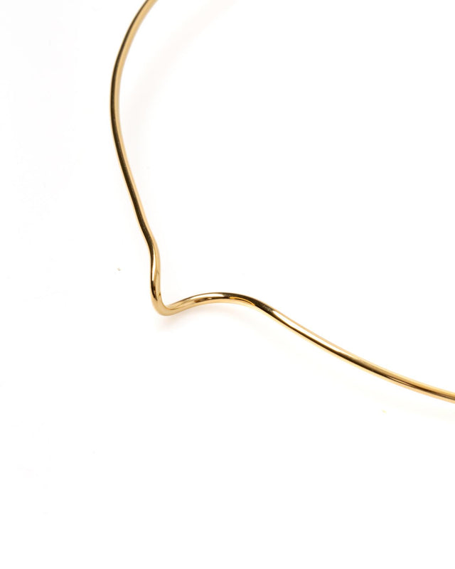 DANCING LINES CHOKER - GOLD DANLI-CHO-161 -GOLD BAR JEWELLERY 