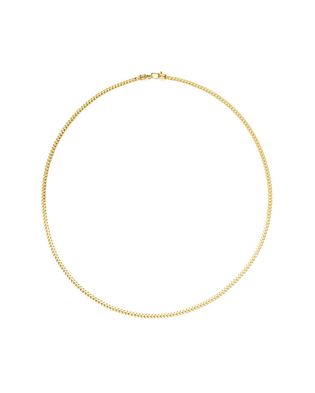 CURB CHAIN NECKLACE M - GOLD 100266 -GOLD TOM WOOD 
