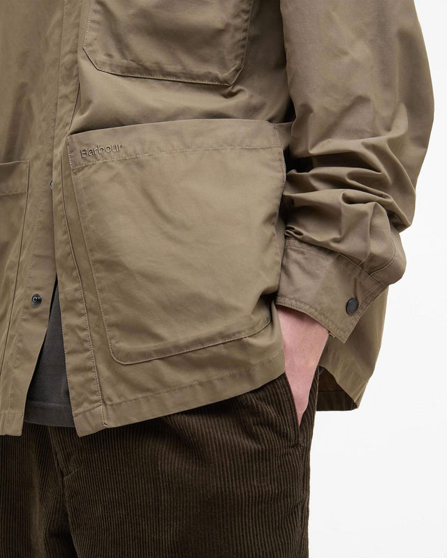 SILVERBAY OS TWILL OVERSHIRT - BRITISH KHAKI MOS0438KH11 -BRITISH KHAKI BARBOUR 